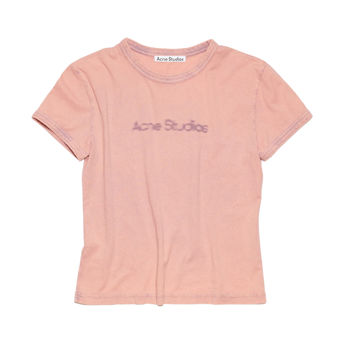 W) 아크네 스튜디오 블러드 로고 티셔츠 페이디드 퍼플 | Acne Studios