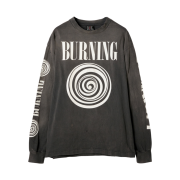 Saint Mxxxxxx Burning L/S T-Shirt Black - 23SS