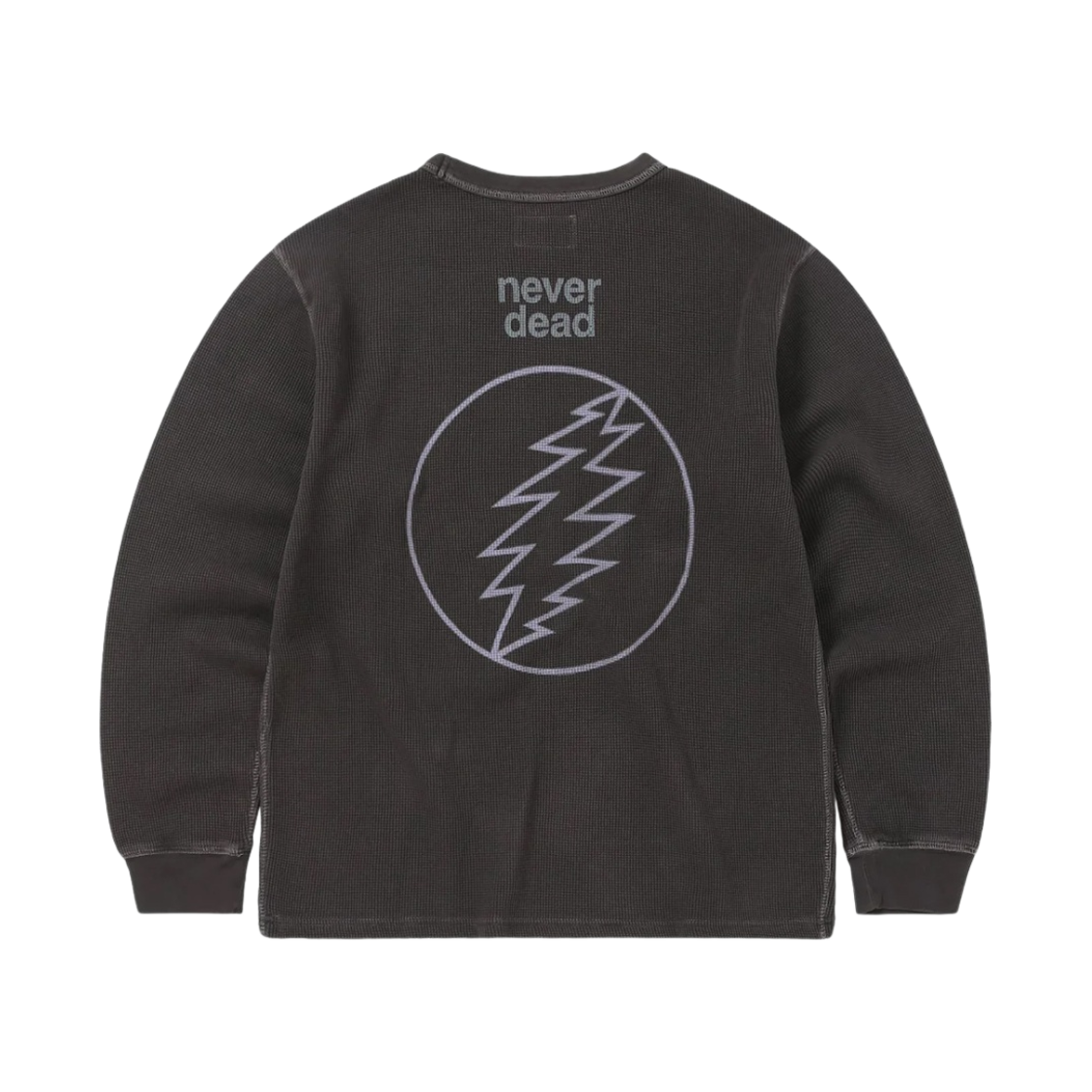 디스이즈네버댓 x 그레이트풀 데드 SYF 와플 롱슬리브 탑 오프 블랙(Thisisneverthat x Grateful Dead SYF Waffle L/S Top Off Black) - 1