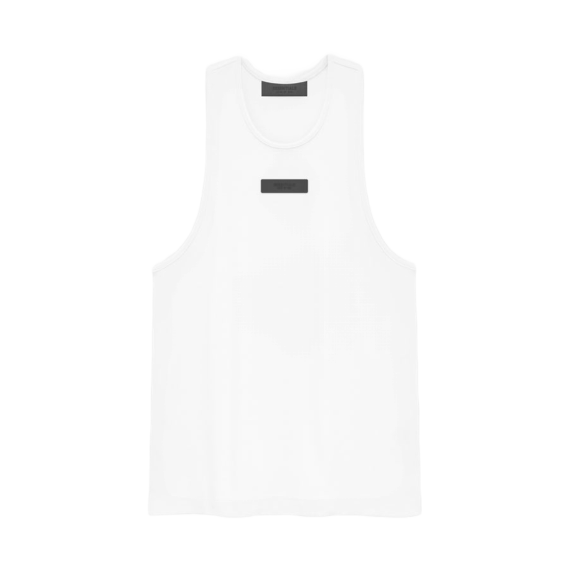 에센셜 립드 탱크탑 화이트 - 24SS
