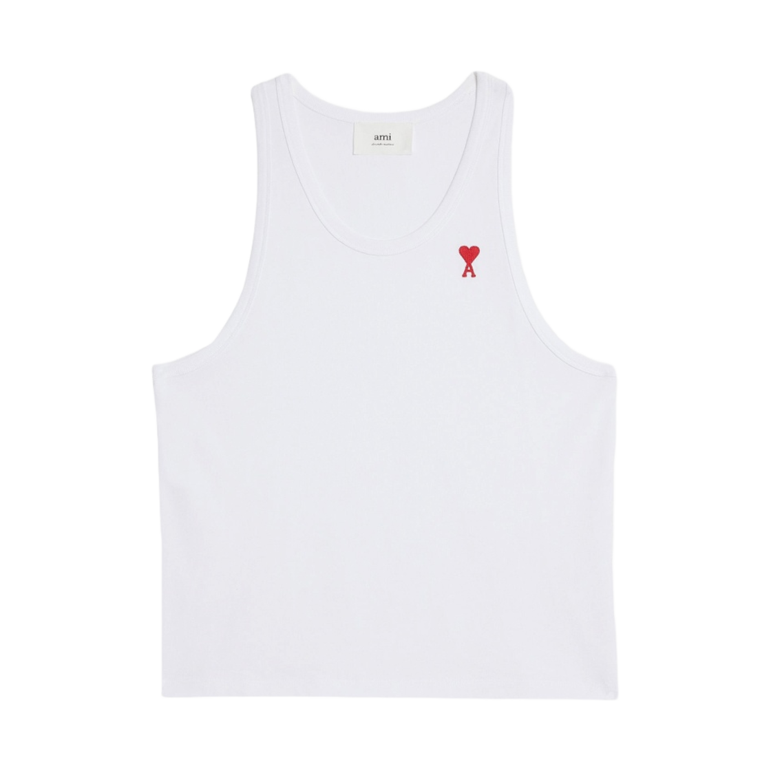 아미 스몰 하트 로고 탱크탑 화이트(AMI de Coeur Tanktop White) - 1