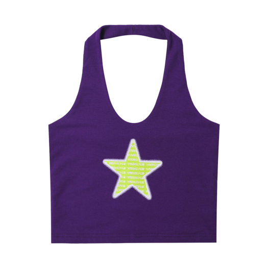 MP22SSSL04PP mnmpair Star Halterneck Purple