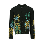 [KREAM 단독] ADSB Andersson Bell Macaron Intarsia Cardigan Black