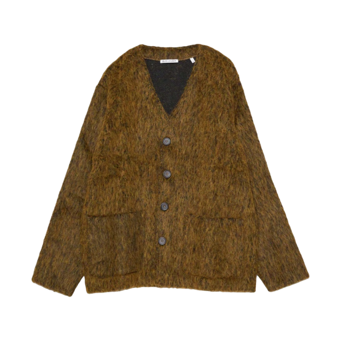 M4213CRM Our Legacy Cardigan Mohair Olive