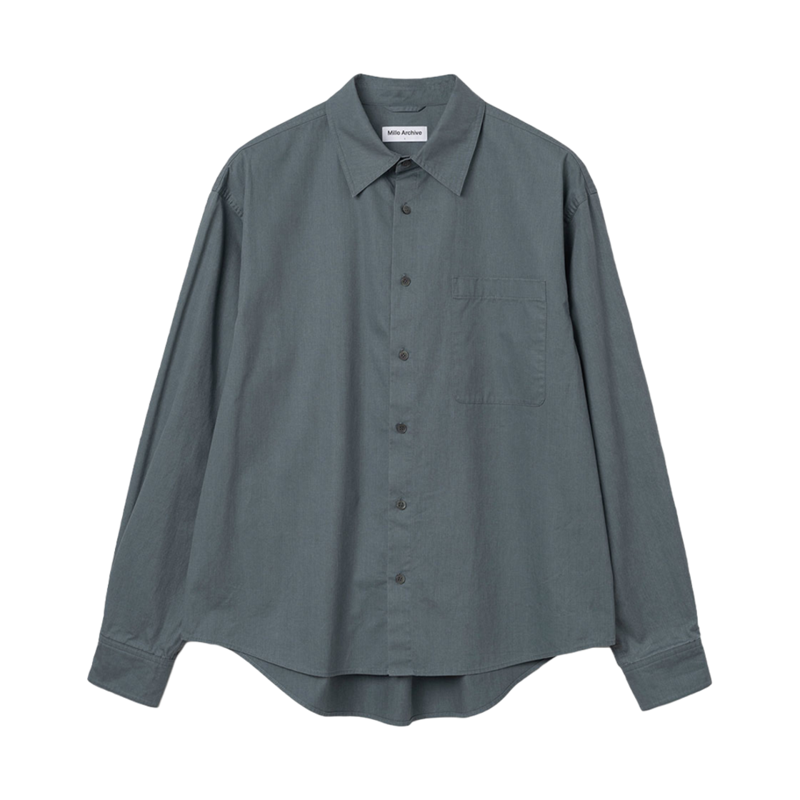 밀로 아카이브 워시드 카치온 셔츠 빈티지 블루(Millo Archive Washed Cation Shirts Vintage Blue) - 1