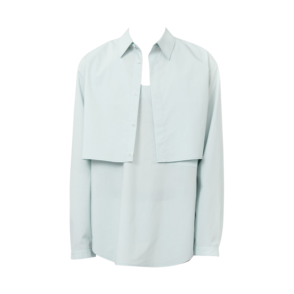 타이핑 미스테이크 투 피스 셔츠 민트 그린(Typing Mistake Two Piece Shirts Mint Green)