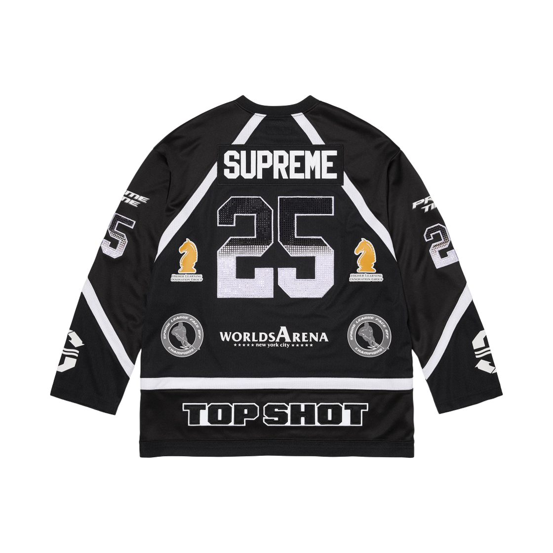 슈프림 라인스톤 하키 저지 블랙 - 25SS(Supreme Rhinestone Hockey Jersey Black - 25SS) - 1