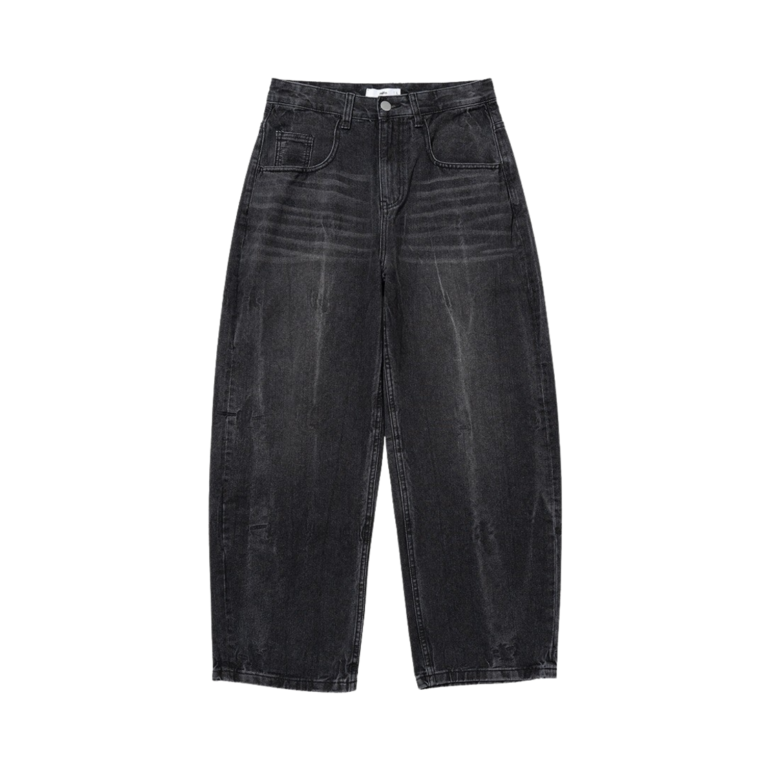 밀로 아카이브 리플렉트 커브드 팬츠 워시드 블랙(Millo Archive Reflect Curved Pants Washed Black)