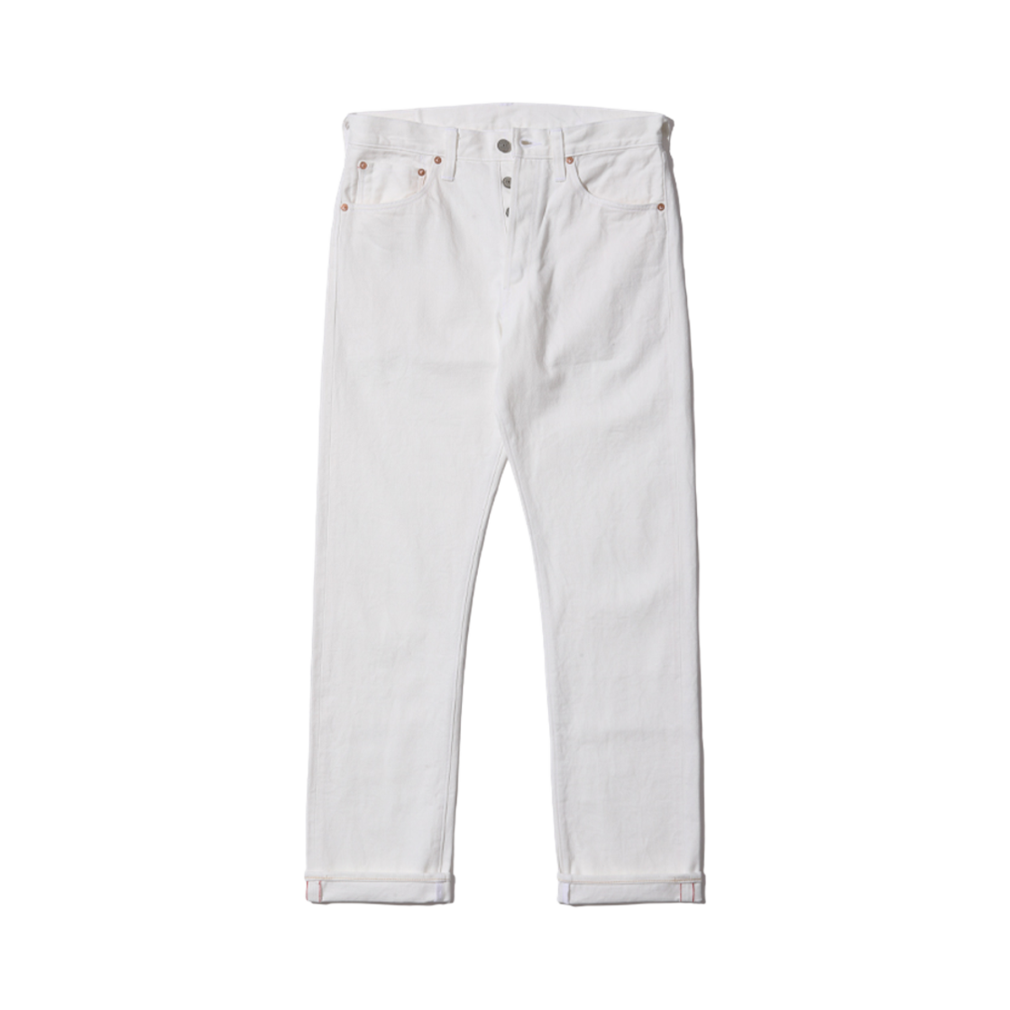 슈가 케인 12온즈 데님 2021 모델 슬림 테이퍼드 화이트(Sugar Cane 12 oz. Denim 2021 Model Slim Tapered White)