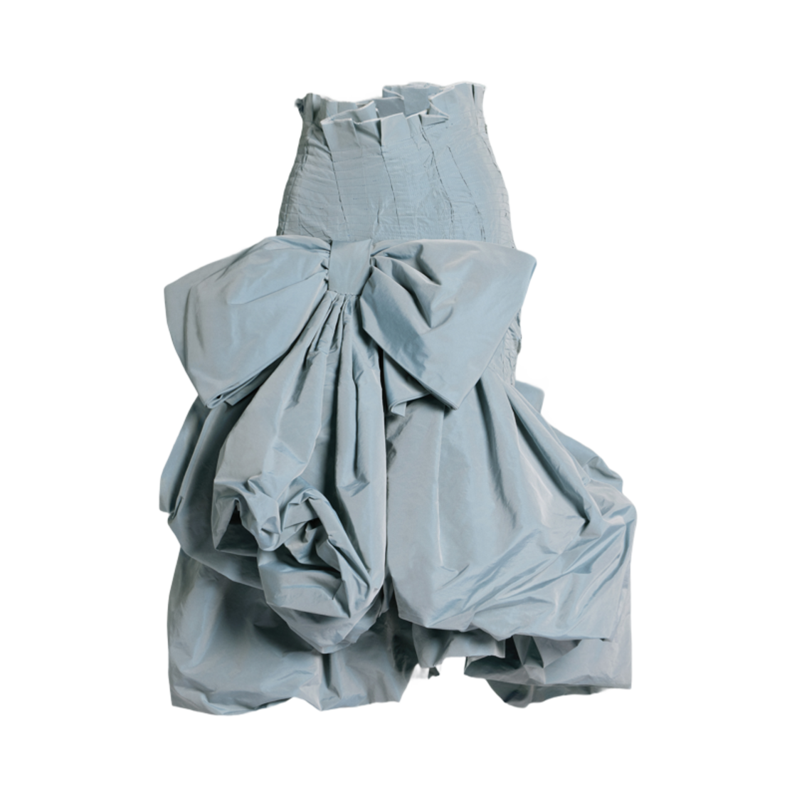 (W) 메종 마르지엘라 보우 볼류미너스 스커트 라이트 블루((W) Maison Margiela Bow Voluminous Skirt Light Blue) - 1