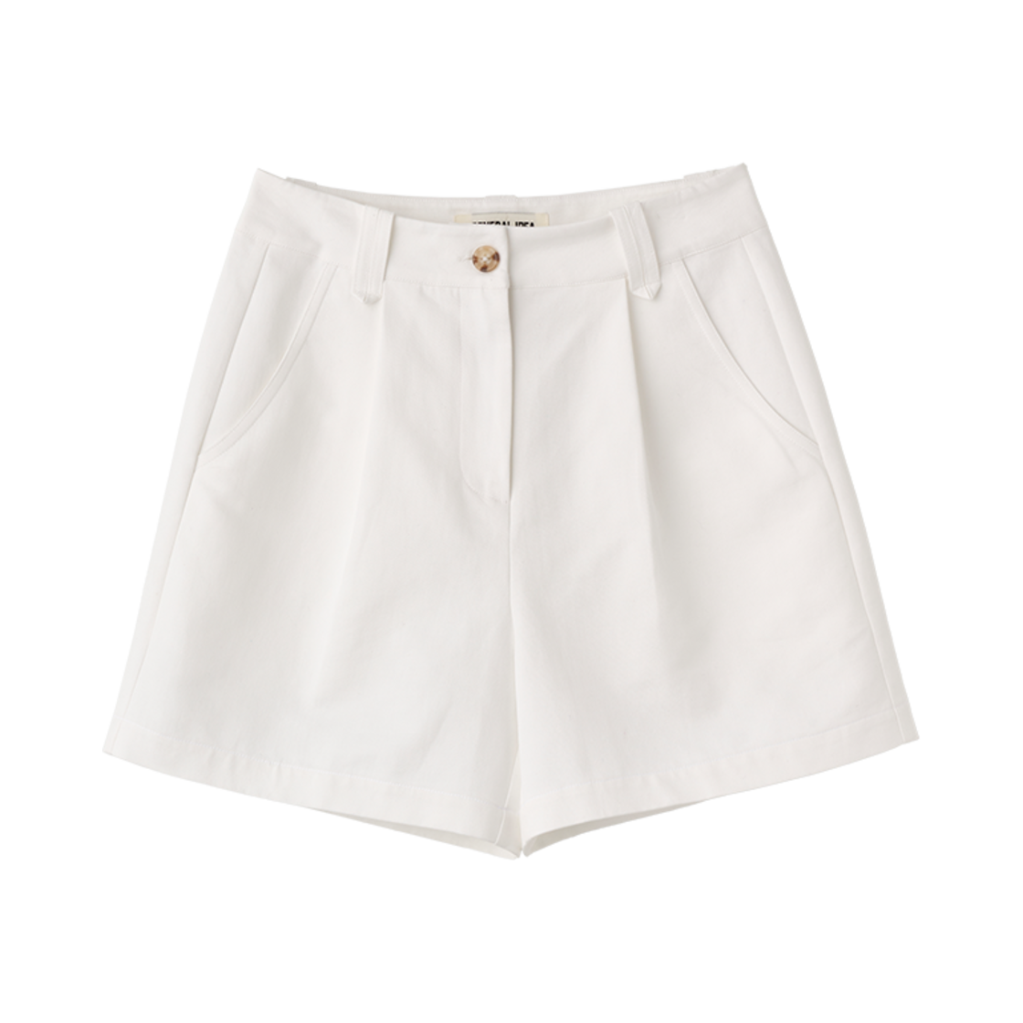 WBE2L12509WH General Idea Woman Cotton Pintuck Shorts White