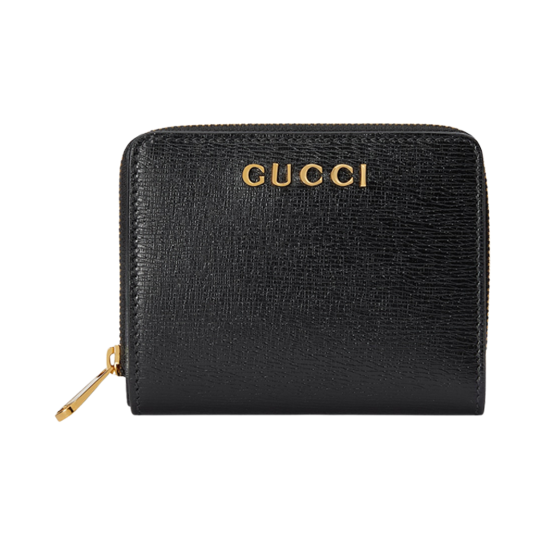 구찌 미니 지갑 구찌 스크립트 블랙 레더(Gucci Mini Wallet with Gucci Script Black Leather) - 1