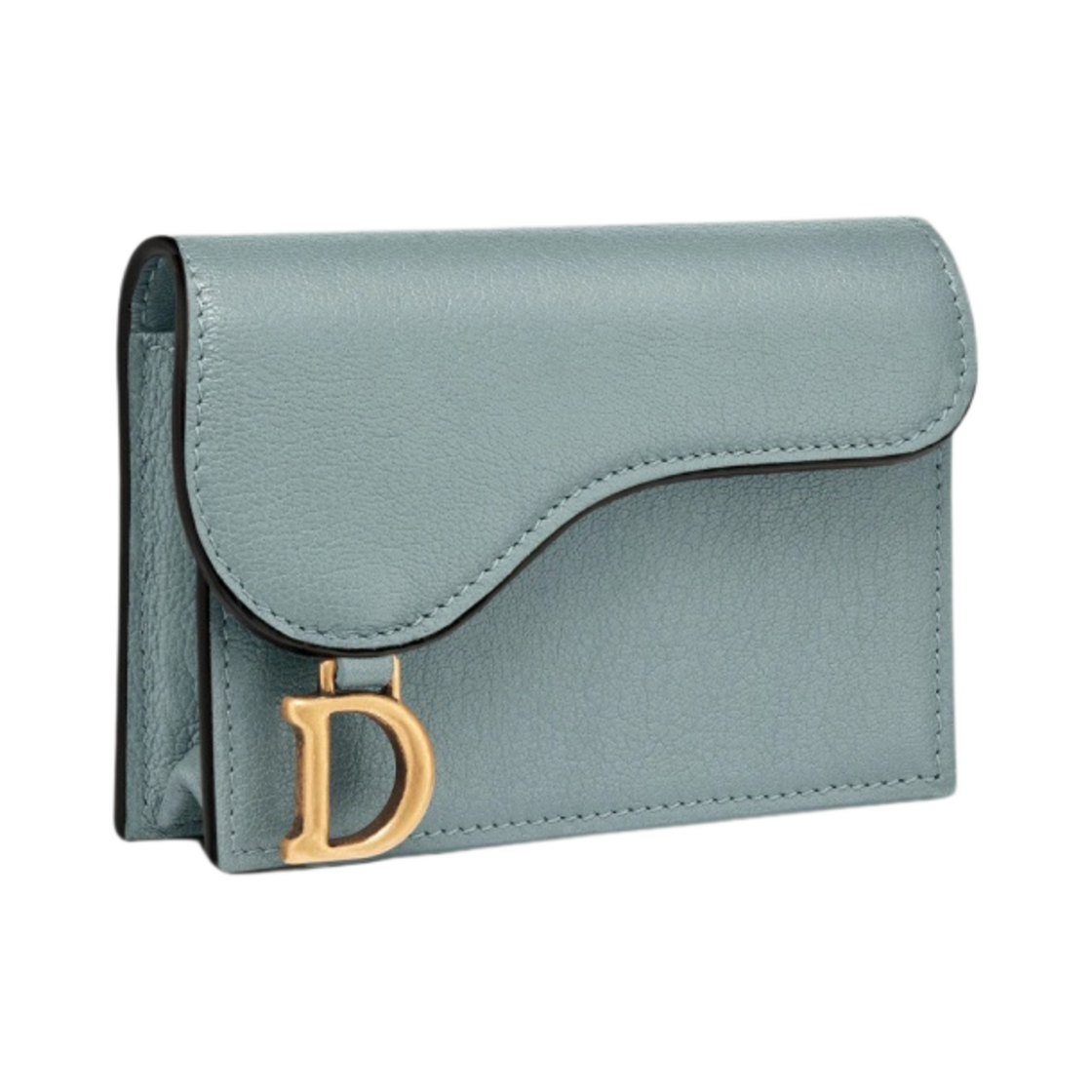 디올 고트스킨 새들 플랩 카드 홀더 클라우드 블루(Dior Goatskin Saddle Flap Card Holder Cloud Blue) - 2