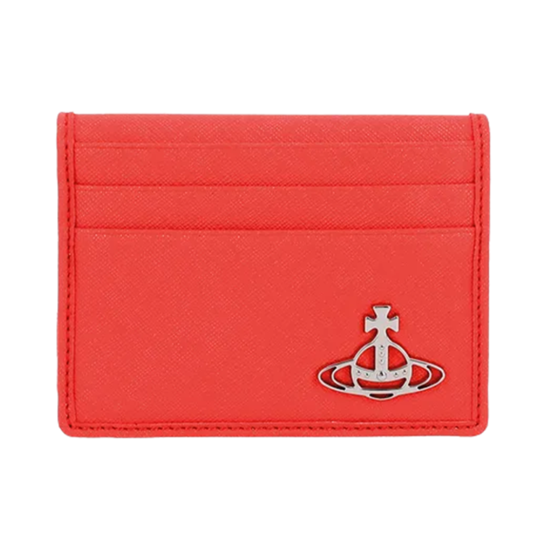 5402000EM-S0021-F401 Vivienne Westwood Saffiano Card Holder Orange