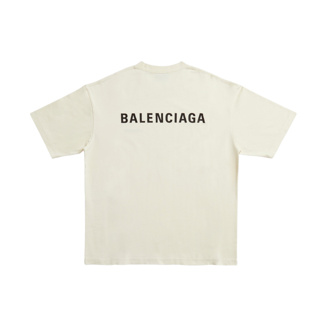 발렌시아가 백 티셔츠 미디움 핏 크림(Balenciaga Back T-Shirt Medium Fit Cream) - 2