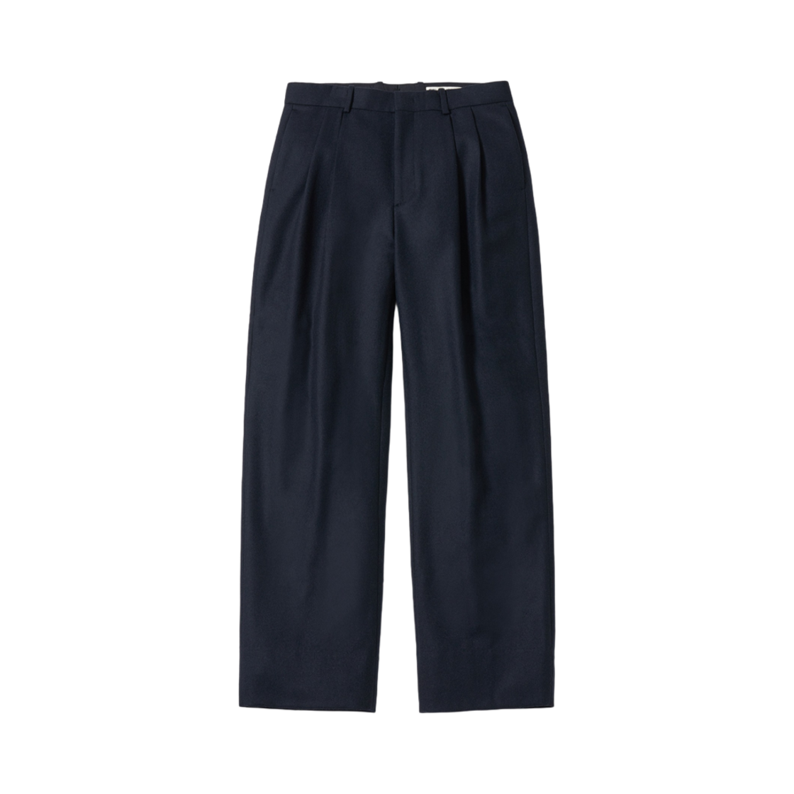 포터리 플란넬 투 플리츠 와이드 팬츠 다크 네이비(Pottery Flannel Two Pleated Wide Pants Dark Navy)