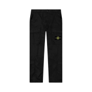 Stone Island 30719 Supima Cotton Twill Stretch-TC Cargo Pants Black - 22SS