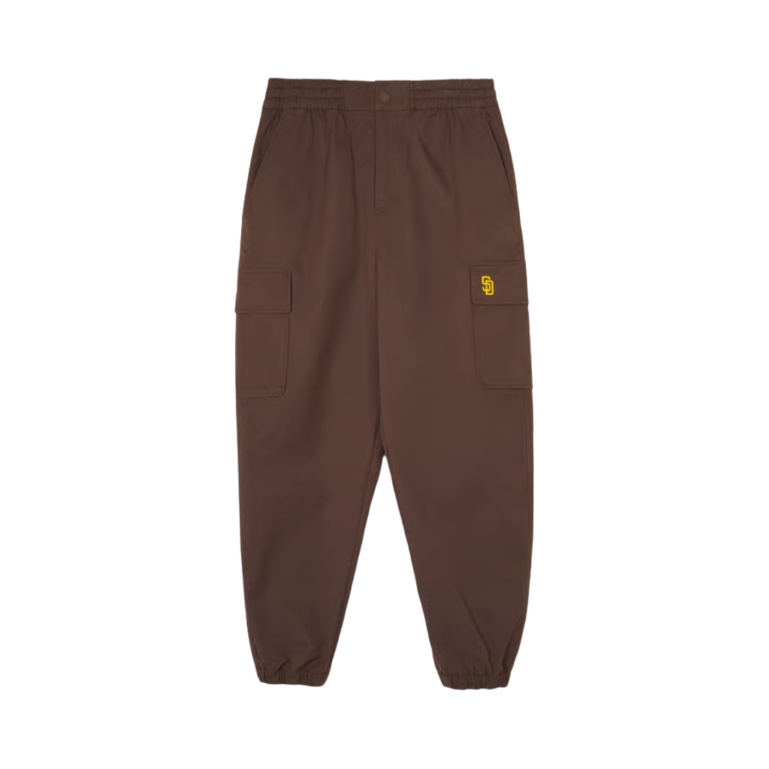 3AWPB0541-13BRD MLB Seoul Series Basic Gorp Core Loose Fit Cargo Jogger Pants San Diego Padres Dark Brown