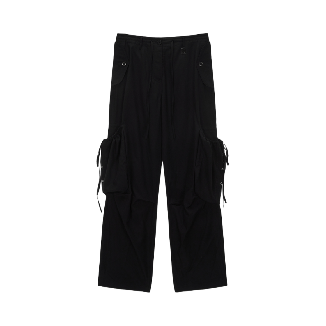 MK2434PT036M (W) Matin Kim String Point Big Pocket Cargo Pants Black