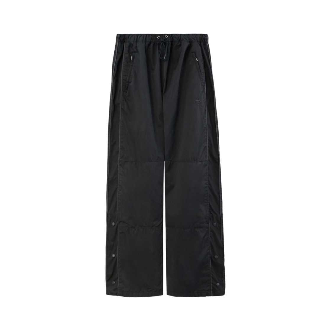 폴리테루 1011 나일론 트랙 팬츠 트리플 블랙 - 24SS