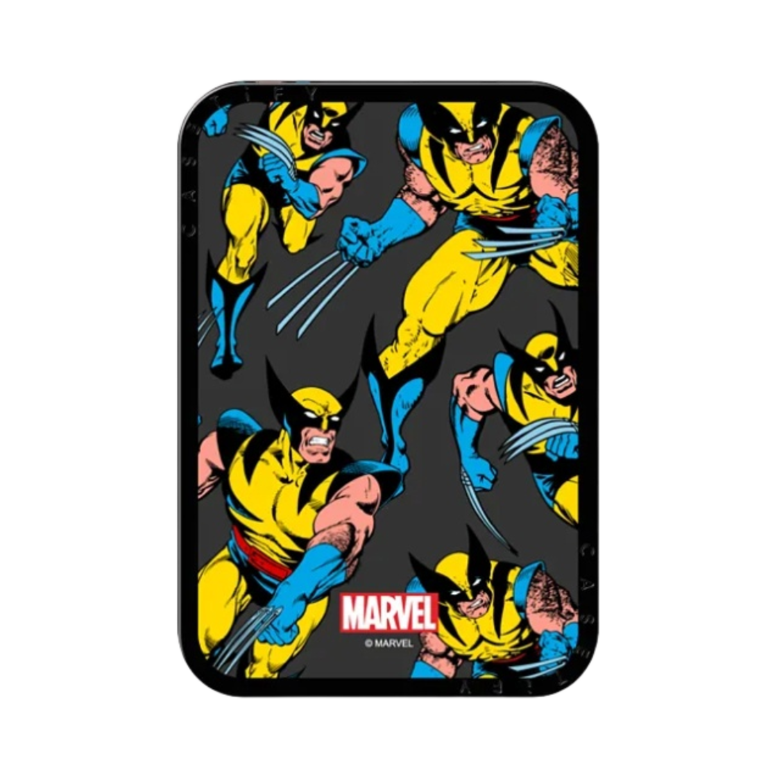 케이스티파이 x 울버린 패턴 스내피 맥세이프 카드홀더 스탠드 블랙(Casetify x Wolverine Pattern Snappy Magsafe Cardholder Stand Black)