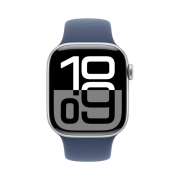 Apple Watch Series 10 42mm GPS Silver Aluminium Case with Sport Band S/M Denim (Korean Ver.)