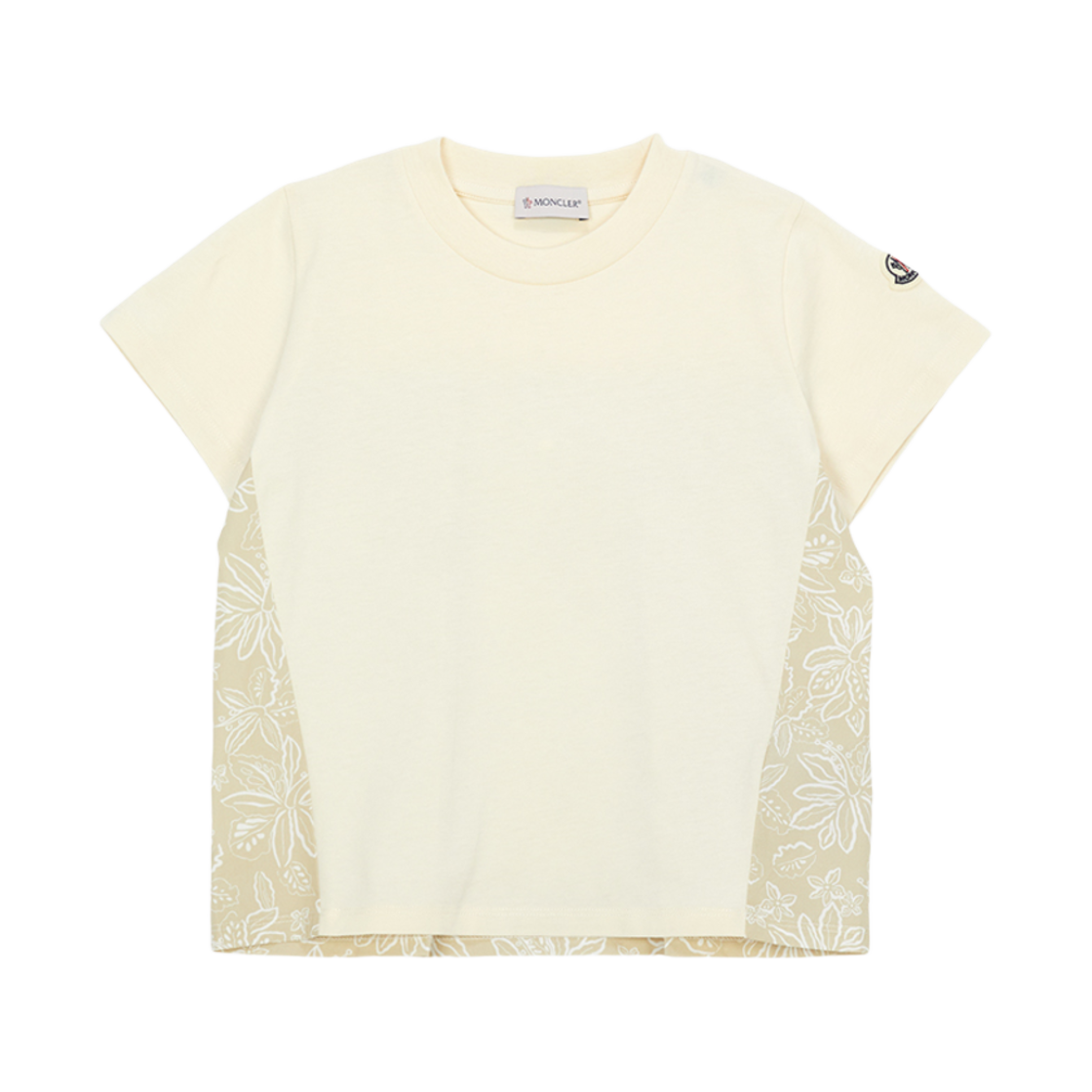 K1-954-8C00038-83907-050 (Kids) Moncler Short Sleeve T-Shirt Ivory - 25SS