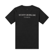 Wooyoungmi Silver Chrome Back Logo T-Shirt Black - 22FW