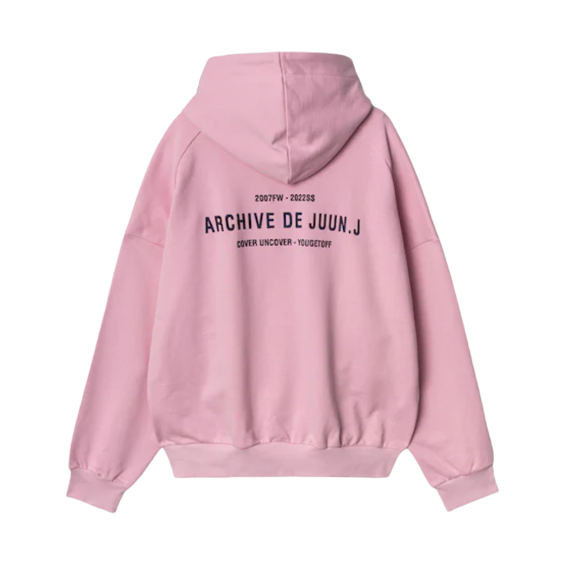 준지 아카이브 오버사이즈 후드 스웨트셔츠 라이트 핑크(Juun.J Archive Oversized Hooded Sweatshirt Light Pink)