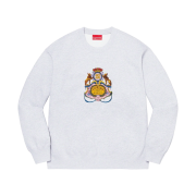 Supreme Crest Crewneck Ash Grey - 23SS