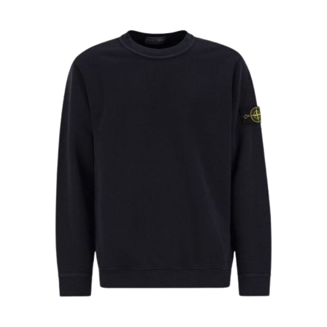 811561241-V0120 Stone Island 61241 Organic Cotton Diagonal Fleece Old Effect Sweatshirt Navy Blue - 24FW