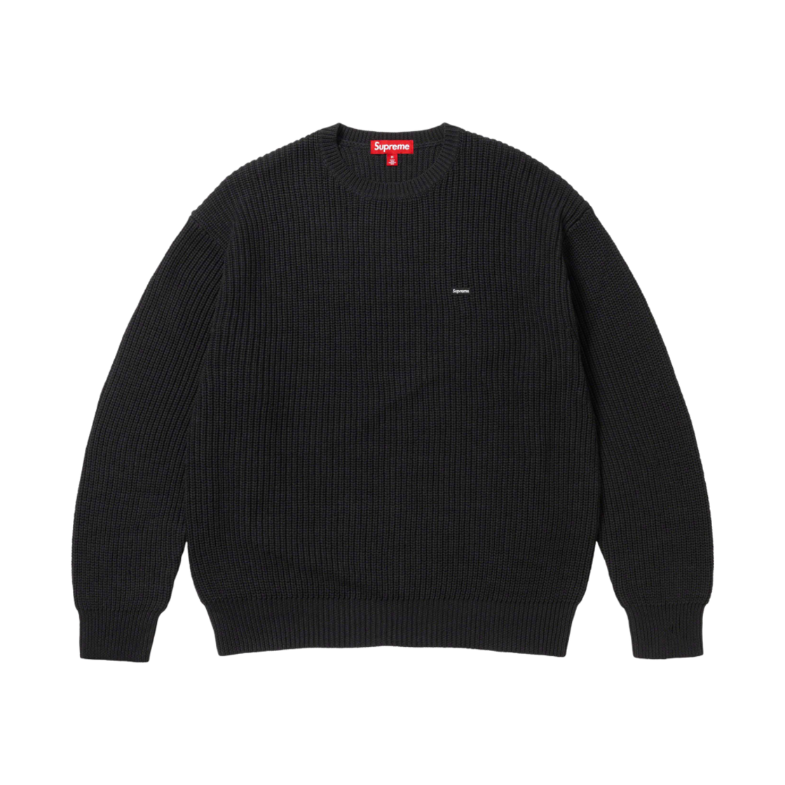 슈프림 스몰 박스 립드 스웨터 블랙 - 23FW(Supreme Small Box Ribbed Sweater Black - 23FW) - 1