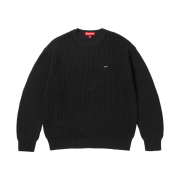 Supreme Small Box Ribbed Sweater Black - 23FW