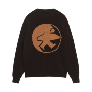 Stussy x Our Legacy Work Shop Knitted Roundneck Sweater Dark Brown Surfman
