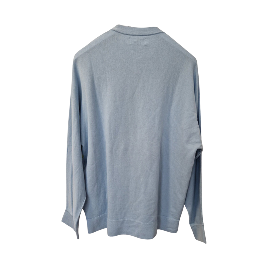 스톤 아일랜드 514D1 로고 자카드 풀오버 니트 스카이 블루 - 21SS(Stone Island 514D1 Logo Jaquard Pullover Knit Sky Blue - 21SS) - 2