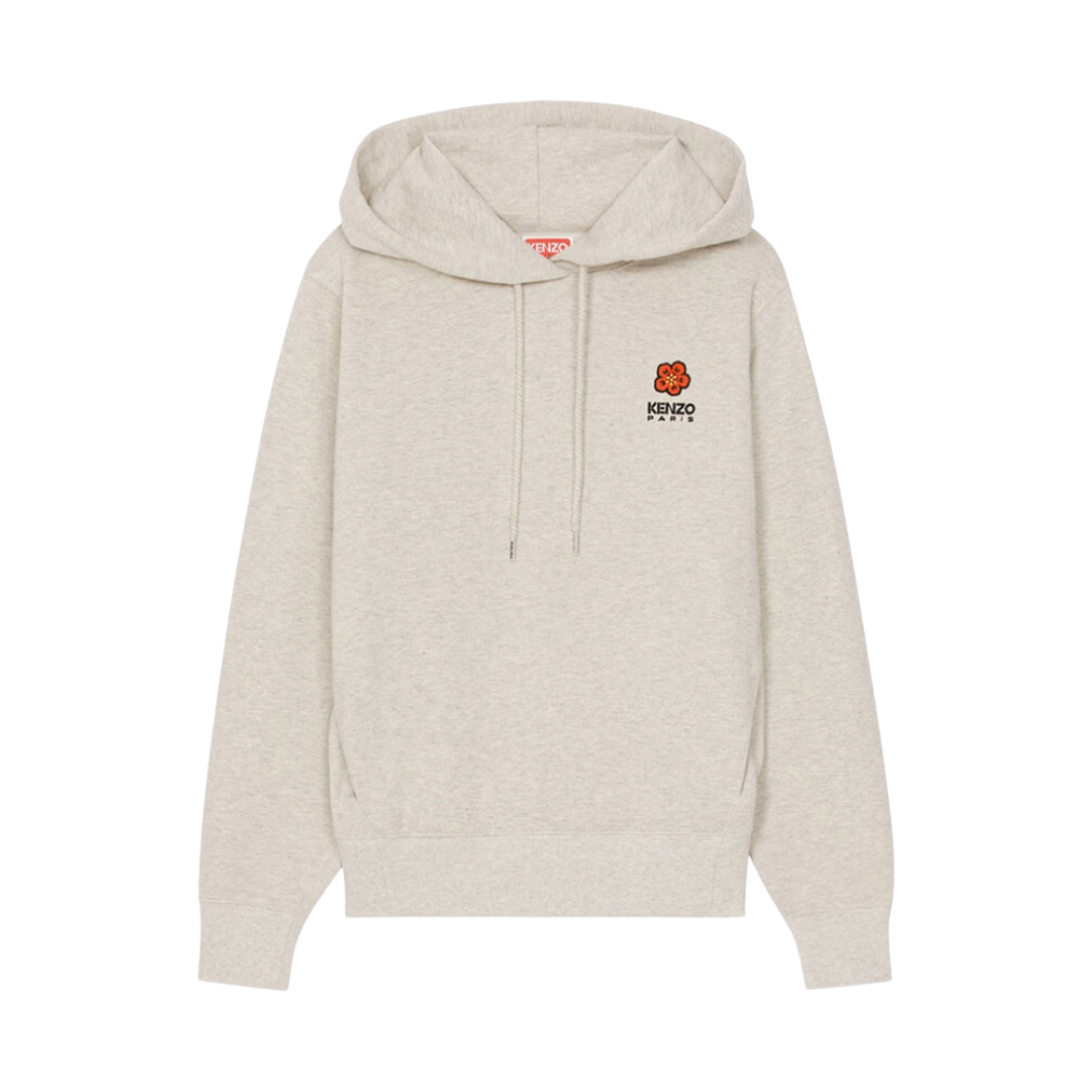 (W) 겐조 보케 플라워 크레스트 후드 스웨트셔츠 페일 그레이((W) Kenzo Boke Flower Crest Hooded Sweatshirt Pale Grey) - 1