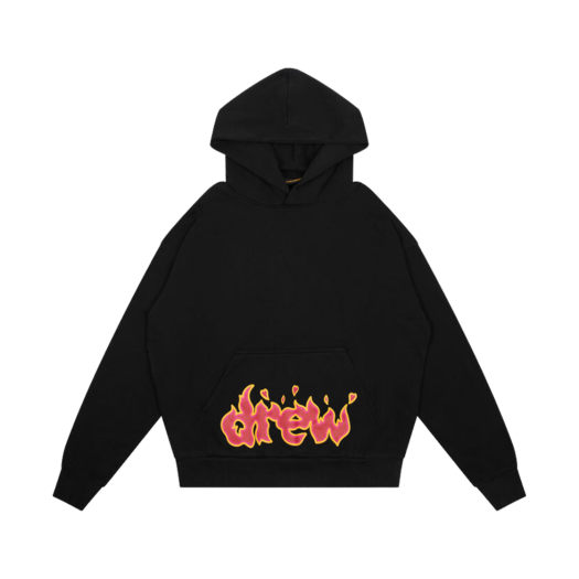- Drew House Lit Drew Hoodie Black