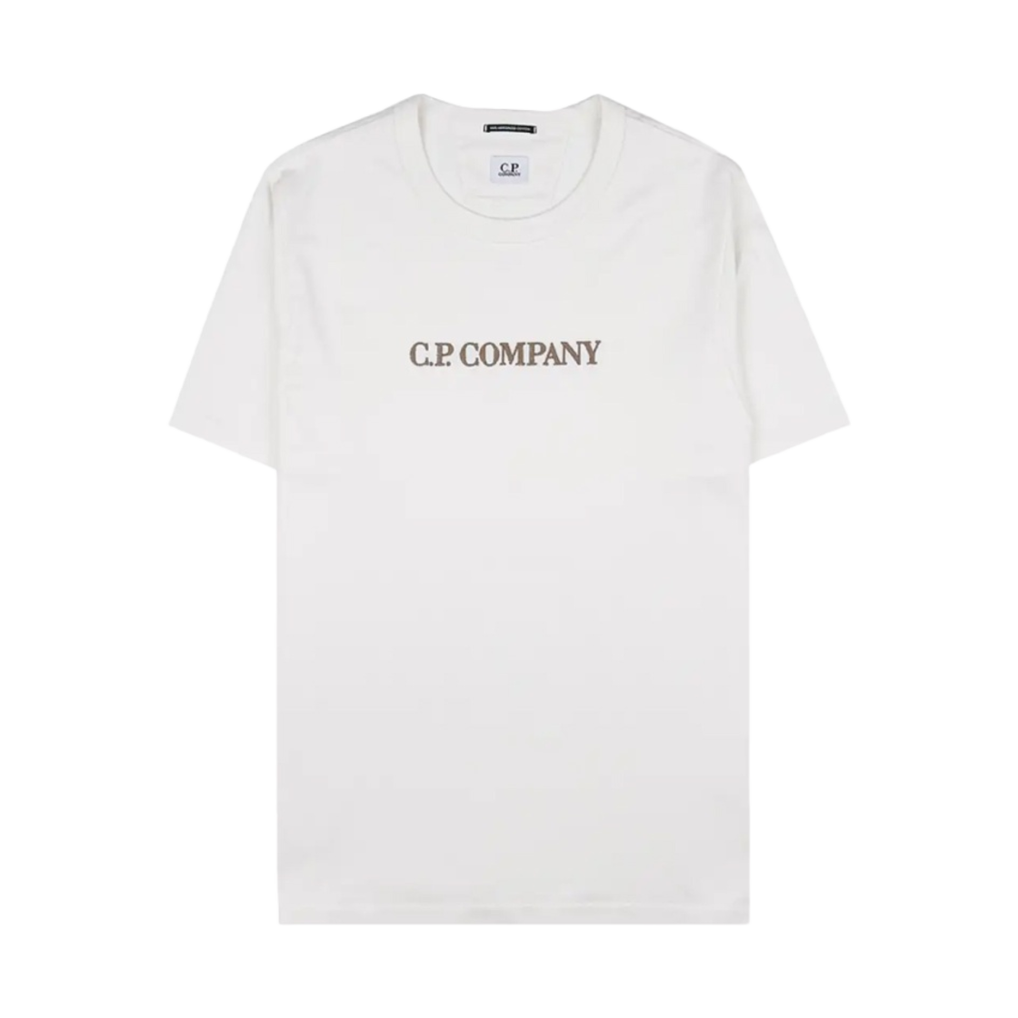 14CMTS156A006499W103 C.P. Company Mercerized Jersey 30/2 Graphic Logo T-Shirt Gauze White - 23SS