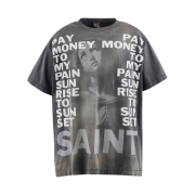 Saint Mxxxxxx × Pay Money To My Pain  S/S T-Shirt Black - 24SS