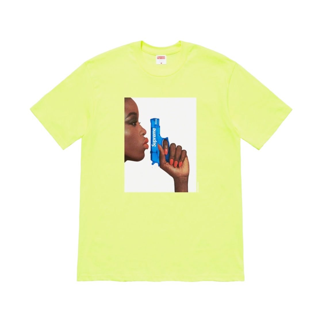 슈프림 워터 피스톨 티셔츠 브라이트 옐로우 - 21SS(Supreme Water Pistol T-Shirt Bright Yellow - 21SS) - 1