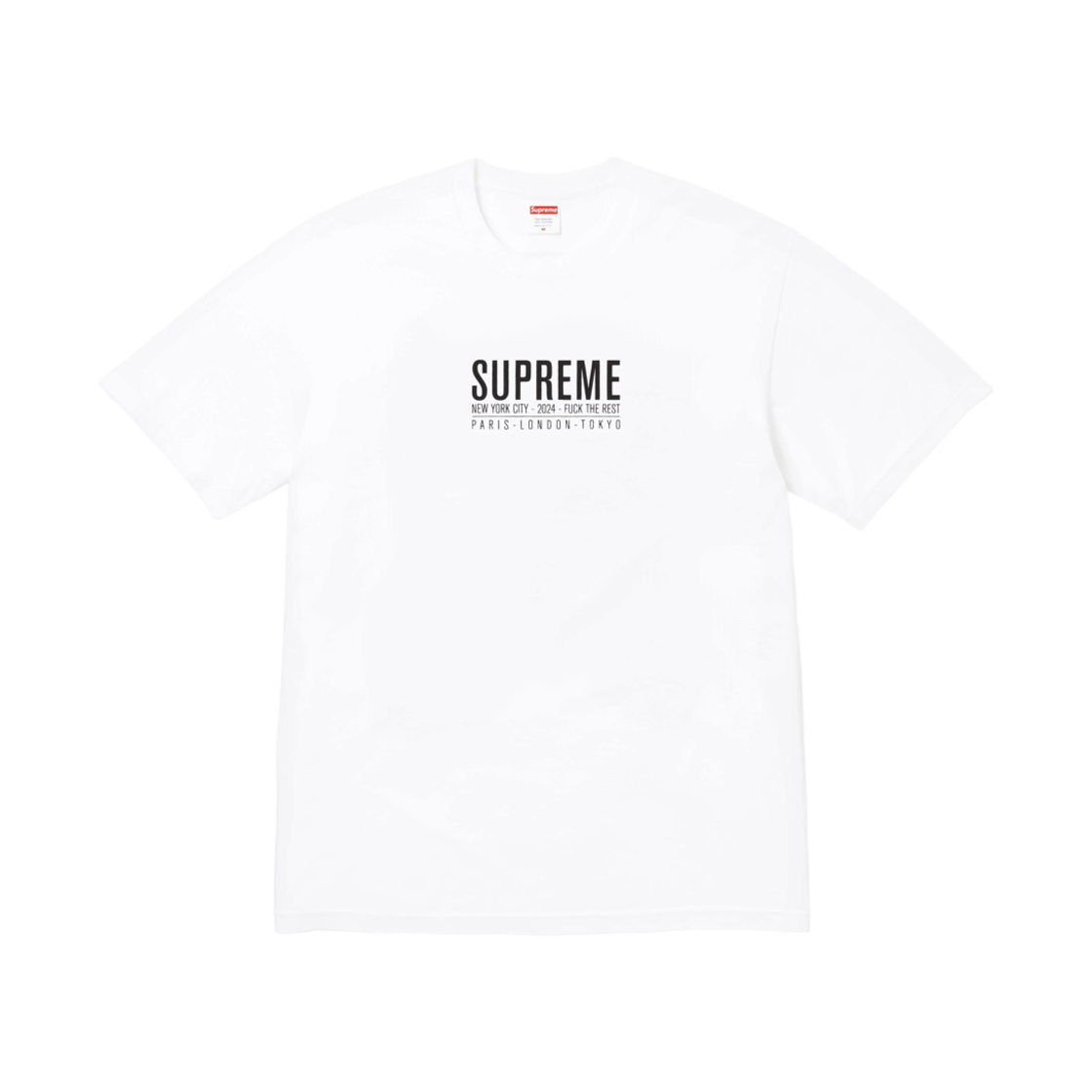 슈프림 파리 티셔츠 화이트 - 24SS(Supreme Paris T-Shirt White - 24SS)