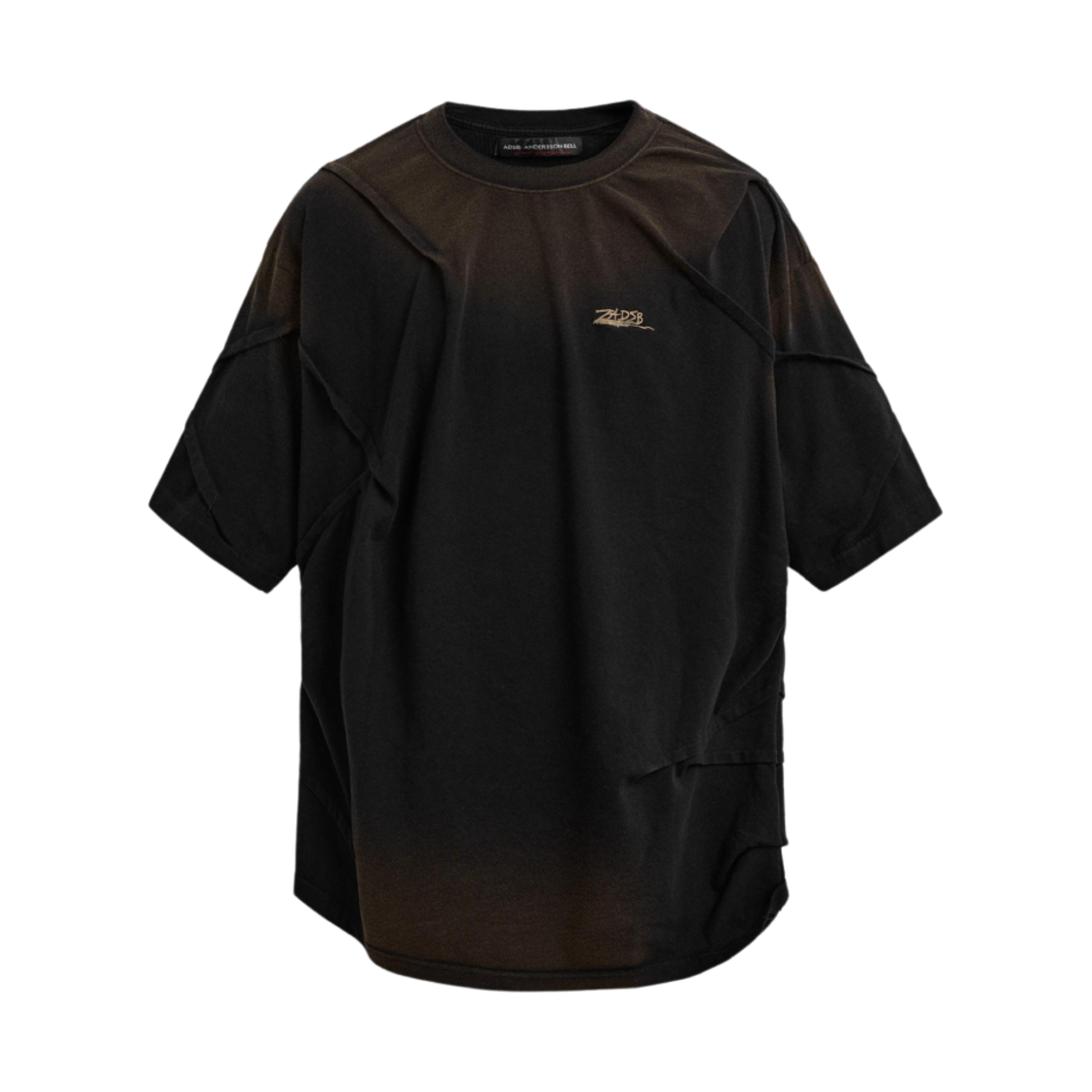 자라 x 앤더슨벨 워시드 플리티드 티셔츠 블랙(Zara x Andersson Bell Washed Pleated T-Shirt Black)