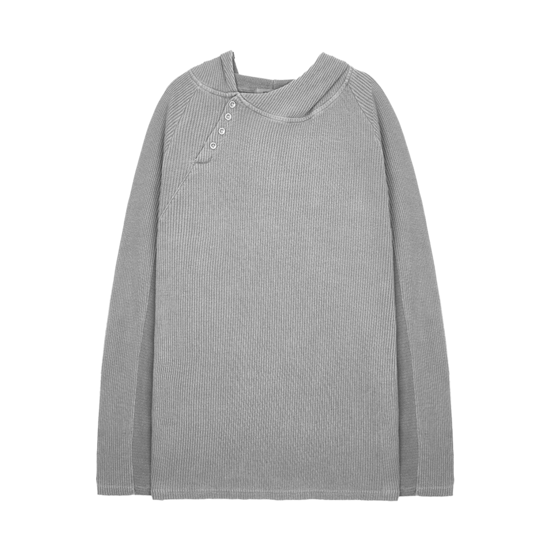 코어:11 버튼 롱 슬리브 티셔츠 그레이 Ignota Core:11 Button Ls T Grey