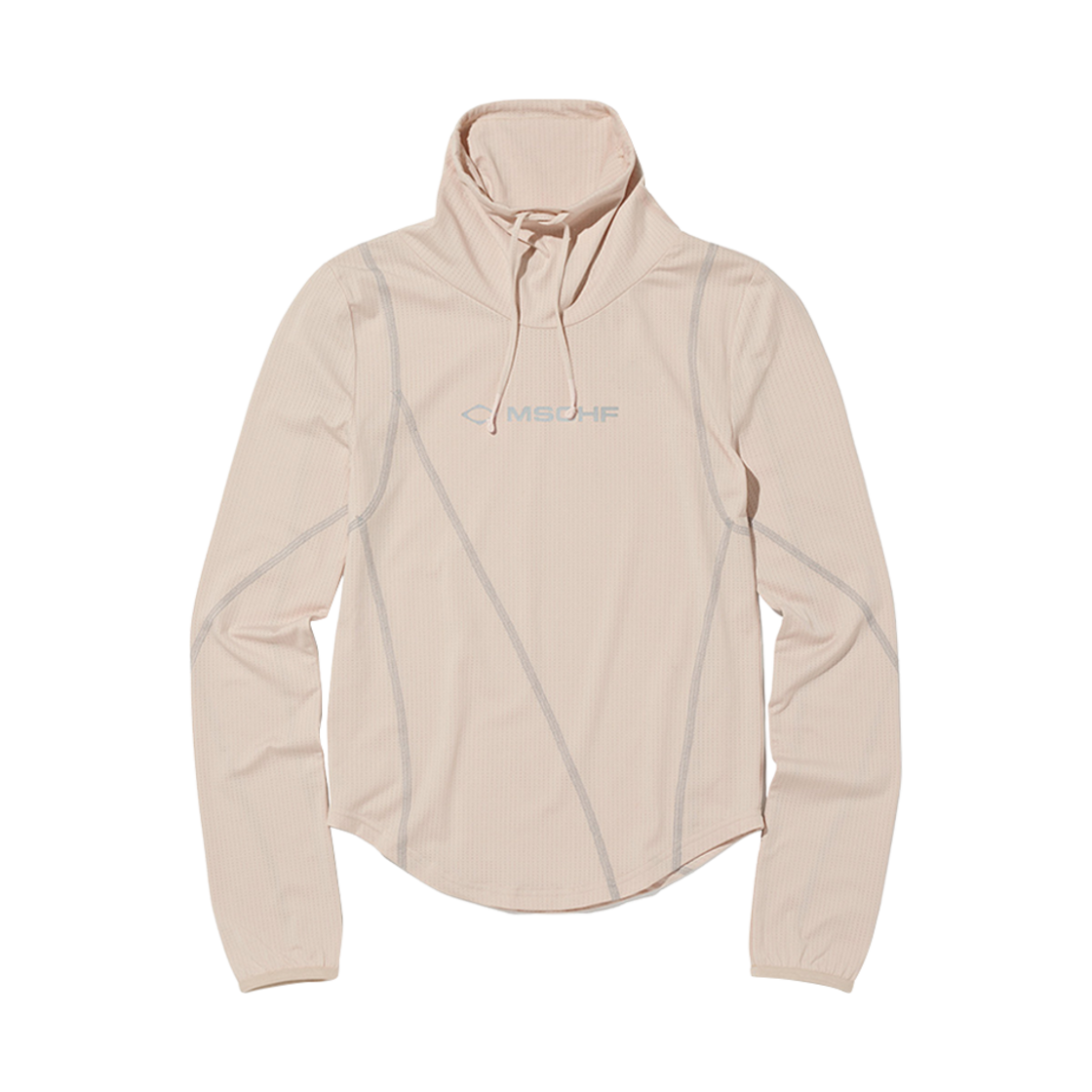 (W) 미스치프 드레이프드 터틀넥 탑 베이지