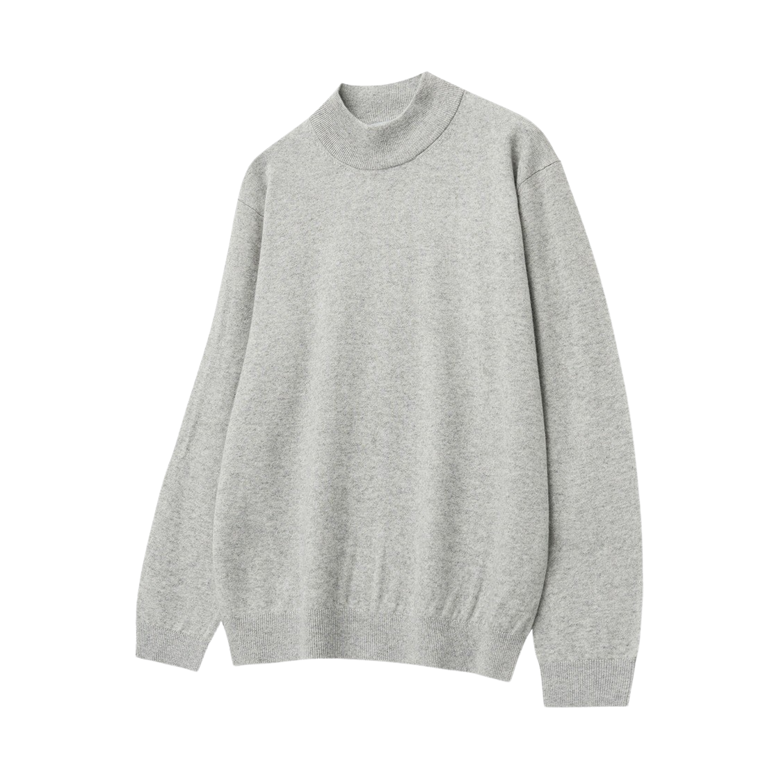 TNSW4F201G2 TNGT Regular-fit Wool Cashmere Essential Mockneck Knit Gray