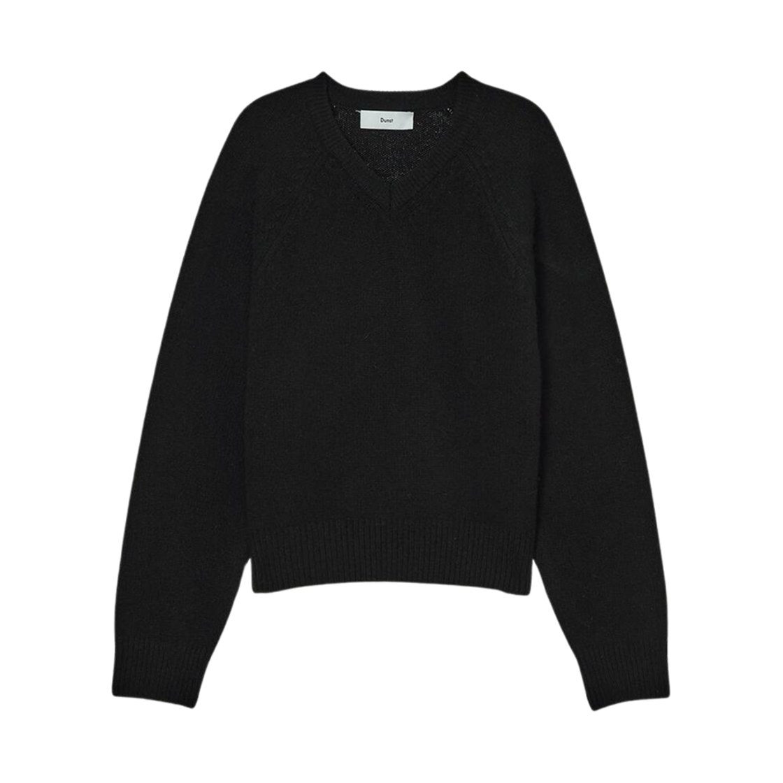 던스트 메리노 울 브이넥 스웨터 블랙(Dunst Merino Wool V-Neck Sweater Black) - 1