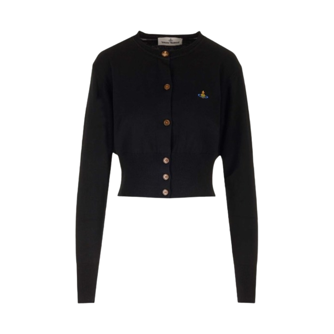 1803002U-Y001V-N401 (W) Vivienne Westwood Bea Cropped Cardigan Black