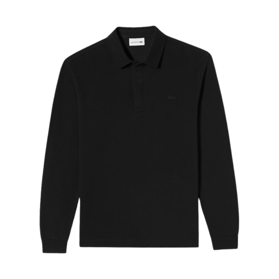 라코스테 파리 롱 소매 폴로 블랙(Lacoste Paris Long Sleeve Polo Black) - 1