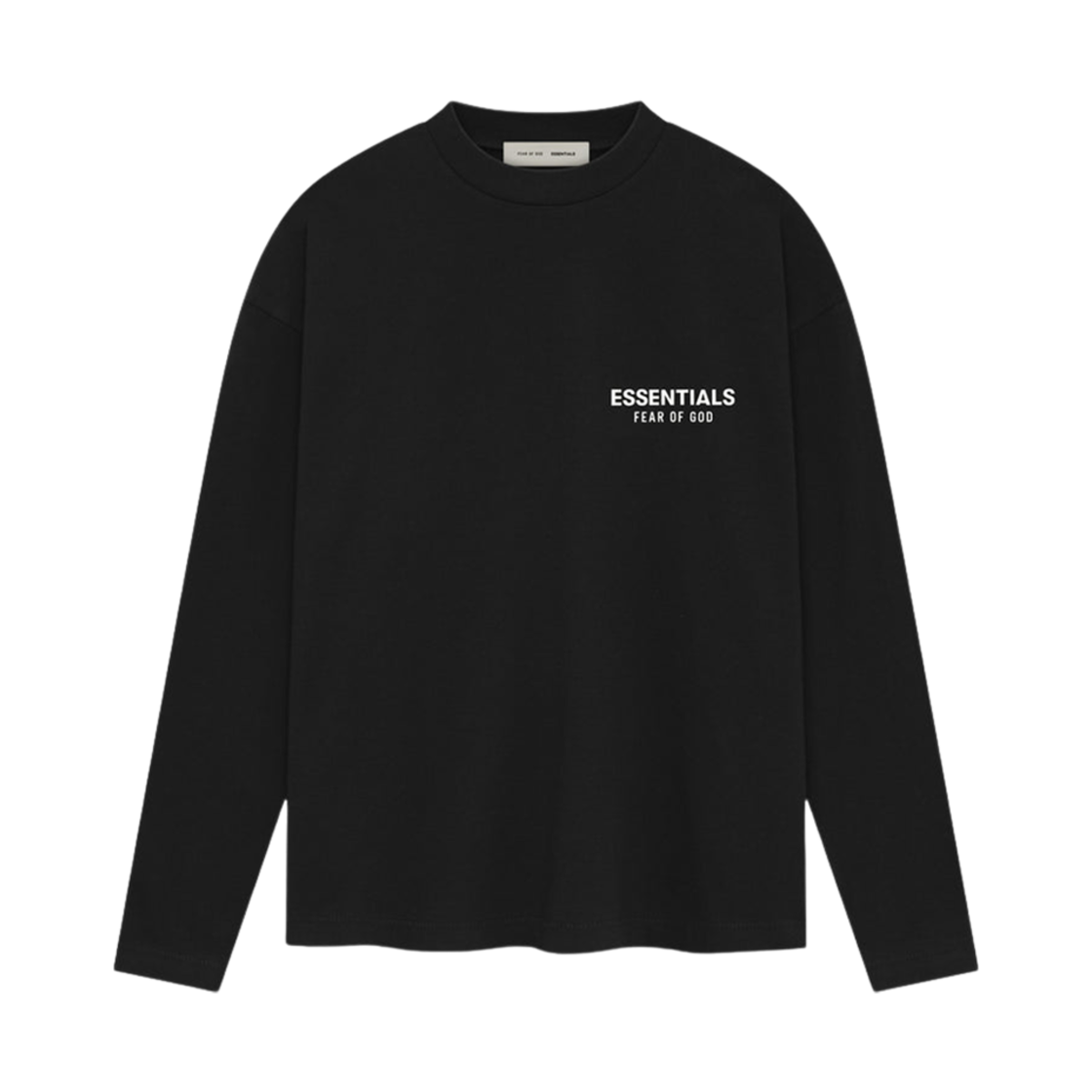 에센셜 클래식 롱슬리브 티셔츠 제트 블랙 - 25SS(Essentials Classic Long Sleeve T-Shirt Jet Black - 25SS)