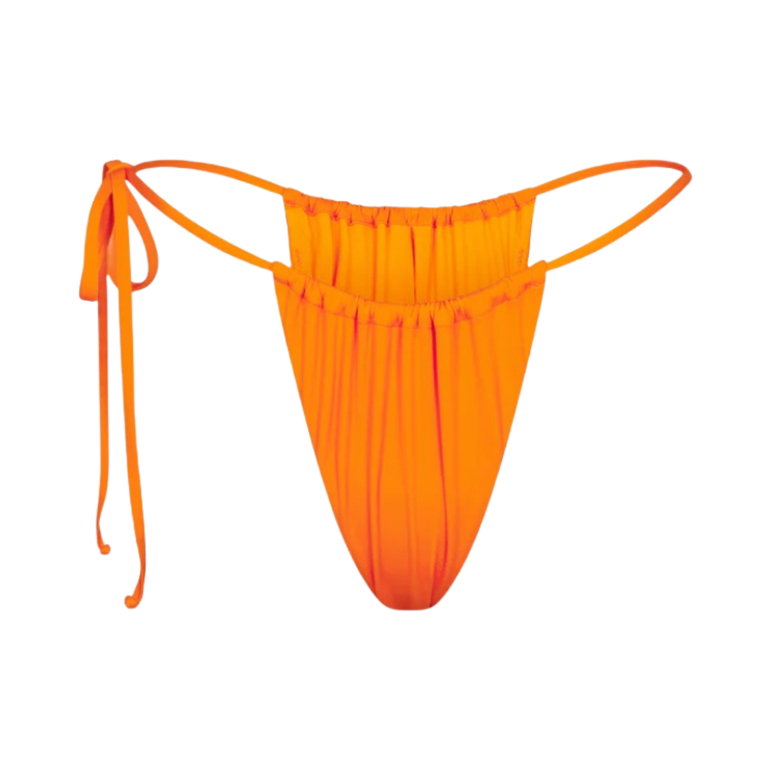 (W) 카이 러치드 타이 비키니 바텀 선셋((W) Khy Ruched Tie Bikini Bottom Sunset)